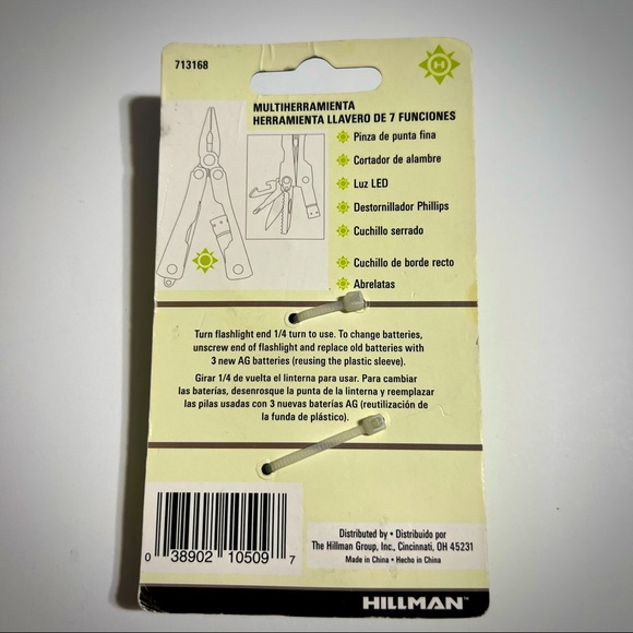 Hillman Multi Tool 7 Function Key Chain NEW!! - Picture 2 of 3